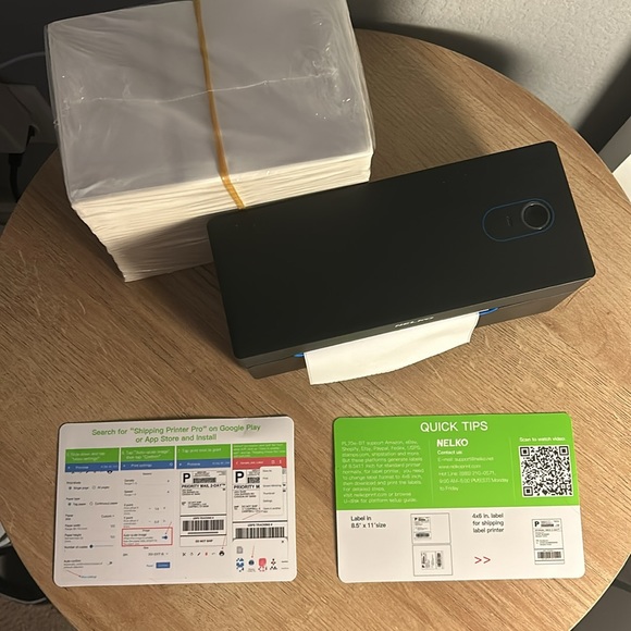 Nelko Thermal printer pack that comes with shipping labels - Picture 2 of 3